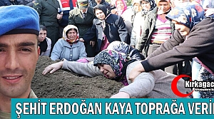 ŞEHİT ERDOĞAN KAYA TOPRAĞA VERİLDİ