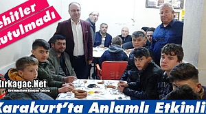 ŞEHİTLER KARAKURT’TA UNUTULMADI