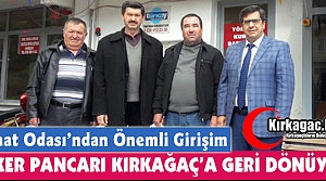 ŞEKER PANCARI KIRKAĞAÇ’A GERİ DÖNÜYOR