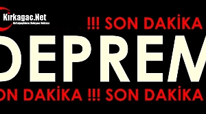 SON DAKİKA..DEPREM…YİNE SALLANDIK