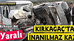 SON DAKİKA..KIRKAĞAÇ'TA İNANILMAZ KAZA 9 YARALI(VİDEO)