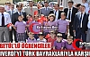 TANRIVERDİ'YE TÜRK BAYRAKLI KARŞILAMA