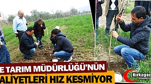 TARIM MÜDÜRLÜĞÜ'NÜN FAALİYETLERİ HIZ KESMİYOR