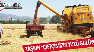 TAŞKIN “ÇİFTÇİMİZİN YÜZÜ GÜLÜYOR”