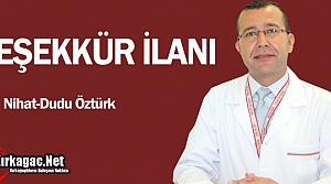 TEŞEKKÜR İLANI