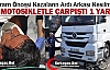 TIR MOTOSİKLETLE ÇARPIŞTI