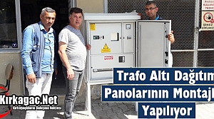 TRAFO ALTI DAĞITIM PANOLARININ MONTAJLARI YAPILIYOR