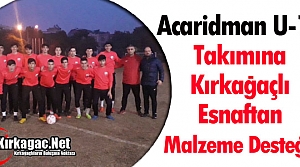 U-19 TAKIMINA ESNAFTAN MALZEME DESTEĞİ