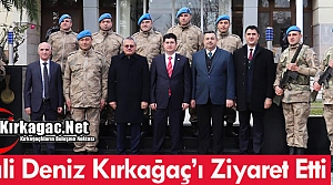 VALİ DENİZ KIRKAĞAÇ'I ZİYARET ETTİ