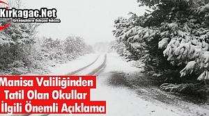 VALİLİK'TEN TATİL OLAN OKULLARLA İLGİLİ AÇIKLAMA