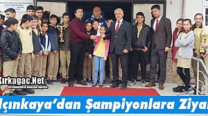 YALÇINKAYA’DAN ŞAMPİYONLARA ZİYARET