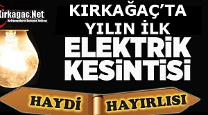 YENİ YILIN İLK ELEKTRİK KESİNTİSİ “TEPKİ ÇEKTİ“