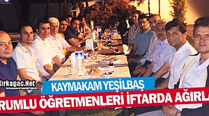 YEŞİLBAŞ SORUMLU ÖĞRETMENLERİ İFTARDA AĞIRLADI