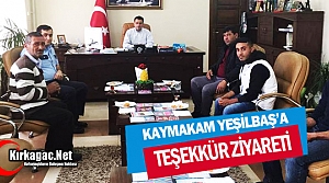 YILDIZSPOR’DAN KAYMAKAM DR.YEŞİLBAŞ’ A ZİYARET