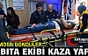 ZABITA EKİBİ KAZA YAPTI 3 YARALI