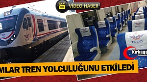 ZAMLAR TREN YOLCULUĞUNU ETKİLEDİ