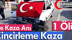 ZİNCİRLEME KAZA 1 KİŞİ ÖLDÜ(VİDEO)