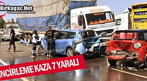 ZİNCİRLEME KAZA 7 YARALI