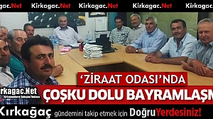 ZİRAAT ODASINDA COŞKU DOLU BAYRAMLAŞMA