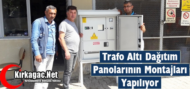 TRAFO ALTI DAĞITIM PANOLARININ MONTAJLARI YAPILIYOR