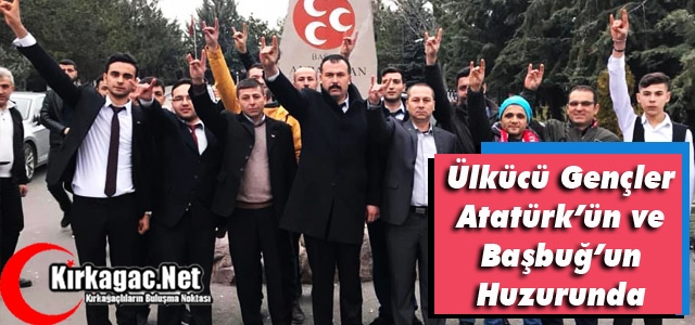 ÜLKÜCÜ GENÇLER ATATÜRK'ÜN ve BAŞBUĞ'UN HUZURUNDA