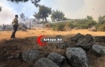 KIRKAĞAÇ’TA ORMAN YANGINI KONTROL ALTINA ALINDI...