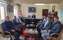 KIRKAĞAÇLI MUHTARLARDAN KAYMAKAM OKTAY'A ZİYARET