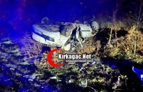KIRKAĞAÇ’TA OTOMOBİL TAKLA ATTI 3 YARALI