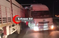KIRKAĞAÇ'TA KORKUTAN KAZA...3 TIR ÇARPIŞTI