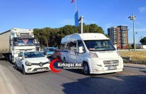 KIRKAĞAÇ-AKHİSAR YOLUNDA TIR DEVRİLDİ: TRAFİK AKSADI