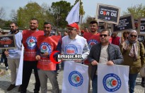 KIRKAĞAÇ’TA SENDİKALAR HAİN SALDIRIYA TEPKİ GÖSTERDİ(VİDEO)