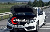KIRKAĞAÇ’TA KORKUTAN KAZA
