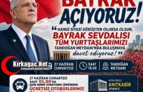 SAÇU’DAN "BAYRAK AÇ" MİTİNGİNE DAVET
