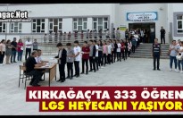 KIRKAĞAÇ'TA LGS HEYECANI