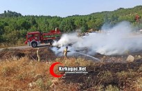 KIRKAĞAÇ'TA KORKUTAN YANGIN