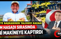 BELEDİYE BAŞKANININ TALİHSİZ KAZASI