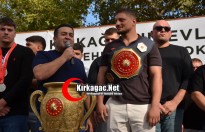 BAŞPEHLİVAN NECİP AL KIRKAĞAÇ’TA COŞKUYLA KARŞILANDI