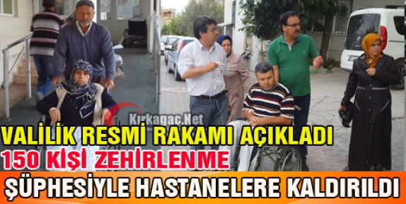 VALİLİK KIRKAĞAÇ’TA Kİ ZEHİRLENME İLE İLGİLİ AÇIKLAMA YAPTI 