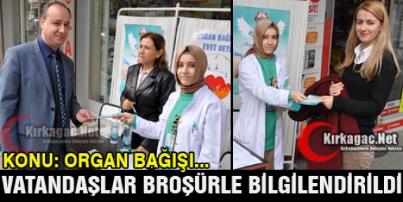 VATANDAŞLAR BRÖŞÜRLE BİLGİLENDİRİLDİ