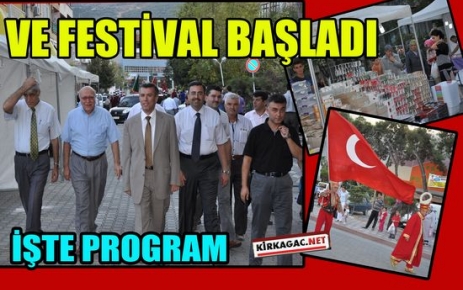 VE FESTİVAL BAŞLADI..İŞTE PROGRAM