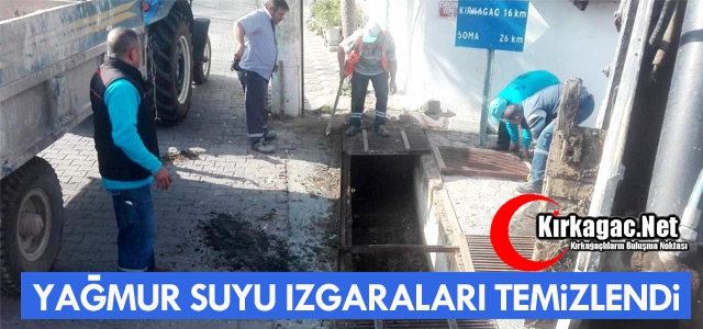 YAĞMUR SUYU IZGARALARI TEMİZLENDİ