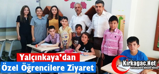 YALÇINKAYA’DAN ÖZEL ÖĞRENCİLERE ANLAMLI ZİYARET