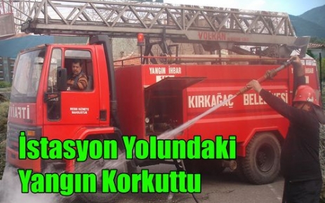 YANGIN MAHALLELİYİ KORKUTTU