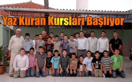 Yaz Kuran Kursları Başlıyor