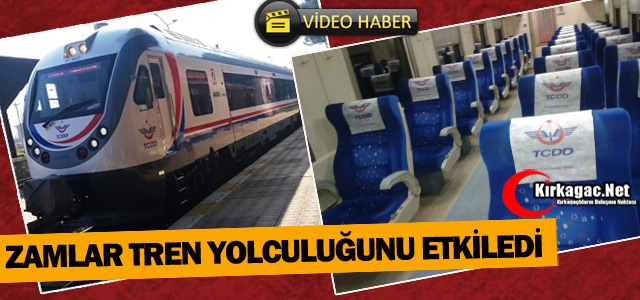 ZAMLAR TREN YOLCULUĞUNU ETKİLEDİ