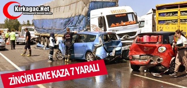 ZİNCİRLEME KAZA 7 YARALI