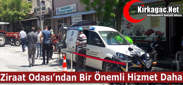 ZİRAAT ODASI'NDAN BİR ÖNEMLİ HİZMET DAHA